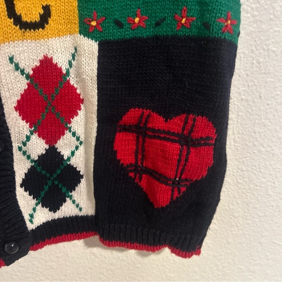 Vintage school teacher “ABC" themed knit sweater vest-womens Petite Medium! - Picture 10 of 16